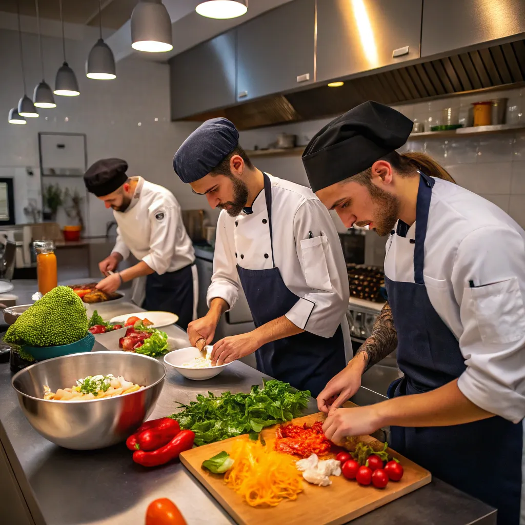 Team cooking session